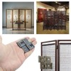 6Pcs Small Furniture Folding Screen Hinges, Folding Flap Hinges Retro