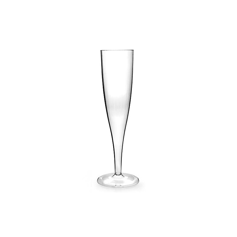 Regalzone ™ Clear10 x Plastic Champagne Flute Glasses 160ml UK