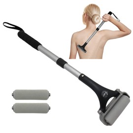 Lotion Applicator for Back and Back Out of Reach Lotion Sunscreen Paint Cream (Silver)