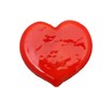 Forkart Cute Handmade Glasswork Heart Tray, Red, Width: 1.2 inches