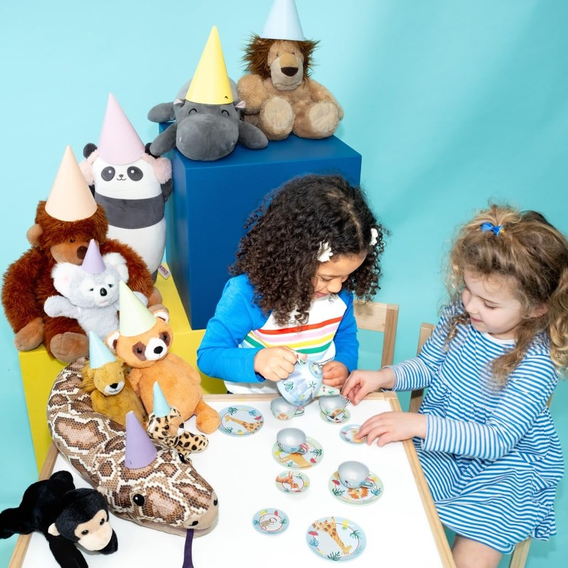 Floss and Rock Jungle 14 Piece Tea Set, Tin, Box