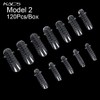 KADS 120PCS Clear Full Cover Dual Nail System Form UV