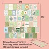 Haoran 50PCS Sage Green Danish Pastel Collage Kit, 4x 6'