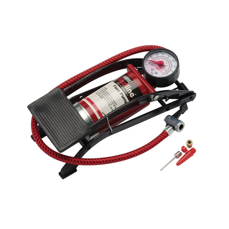 Draper Redline 68092 Foot Pump , Red