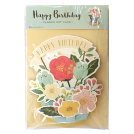 Greeting Life Birthday Card Flower Pot Mix TK-19