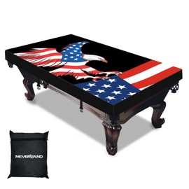 NEVERLAND Pool Table Cover 7ft - Waterproof & Dustproof - Indoor & Outdoor, Oxford Cloth Scratch-Resistant Billiard Table Covers