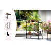 Zhongma 2 Tier Sturdy Metal Plant Stand with Wheels,Heavy Duty
