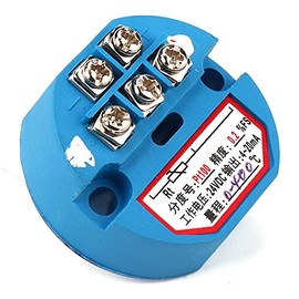 DC 24V RTD PT100 Temperature Sensor Transmitter Range 0 to 400C Accuracy 0.2% FS