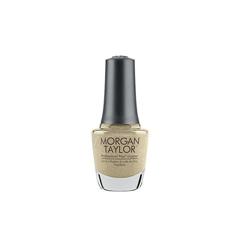 Morgan Taylor Nail Lacquer (Give Me Gold) Gold Sparkle Professional