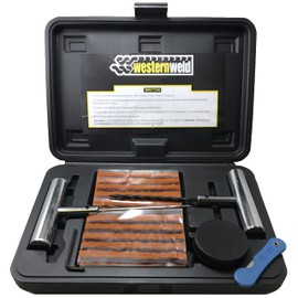 Sherco-Auto Professional 65 Piece Flat Tire Repair Kit with Plug Probe & Needle Tool for Car Truck Motorcycle ATV