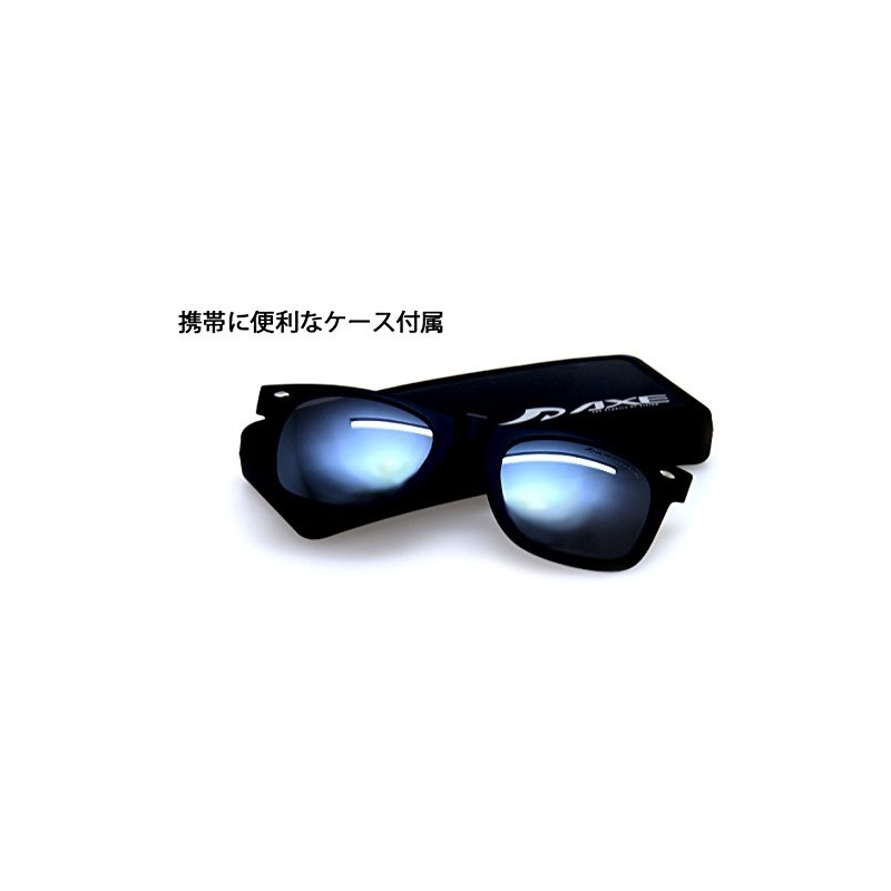 AXE Sunglasses, Clip-on Type, UV Protection, Polarized Lens, Silver, AS-3PCS