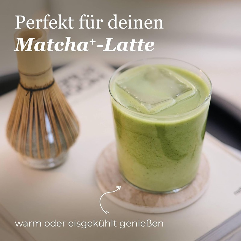 Organic Chai Matcha+, Organic Premium Matcha (60%) with Chai Spices,