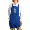 fabulous Premium Kitchen Apron Champagne Party Alcohol Lifestyle Luxury, blue