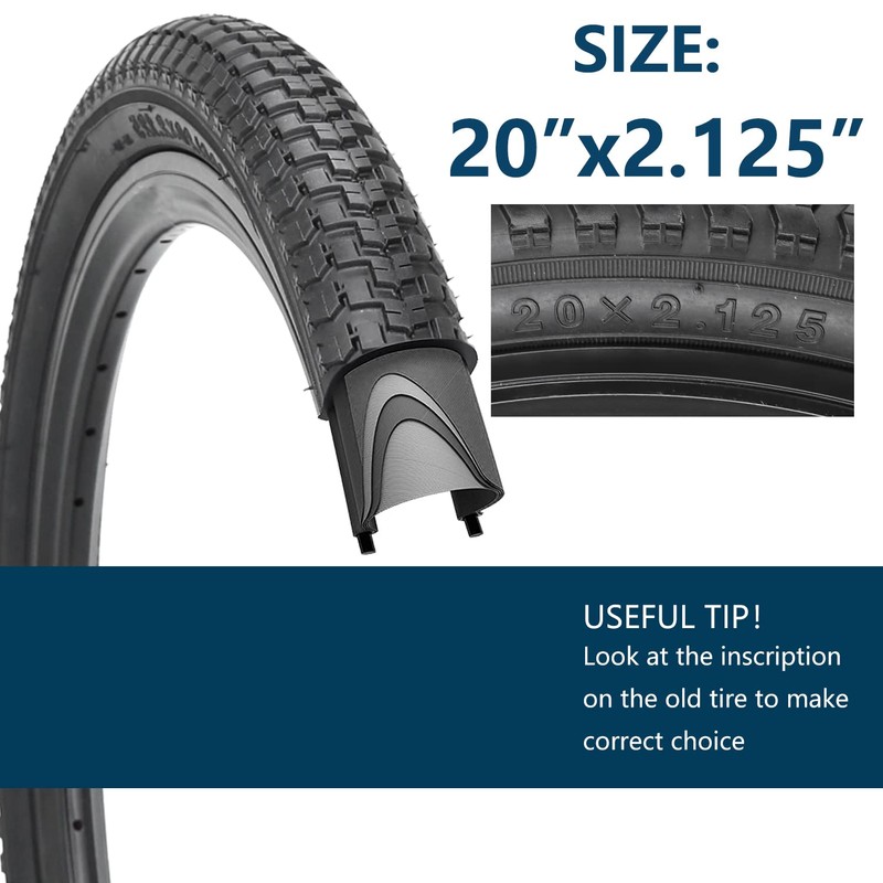 20 x 2.125 Track Dirt Pavement Bike tire