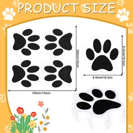 Whaline 100Pcs Dog Paw Paper Napkins 6.5 Inch Pet Paw Print Napkins White Black Cute Paw Luncheon Napkin Disposable Dessert Dinner Napkin for Pet Lover Theme Party Supplies