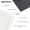 BuyPlastic Black ABS (Haircell Texture) Plastic Sheet 1/4" Thick, Size