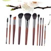 Baluue Sets Professional Makeup Brush Set Wooden Handle Nylon Bristles