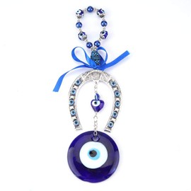 Hilitand Turkish Blue Evil Eye Home Decor Blessing Amulet Wall Hanging Protector Muslim Blessing Good Luck Housewarming Gift