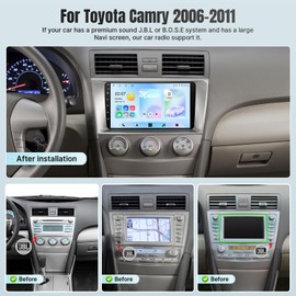 Car Stereo Wiring Harness for Toyota Sienna 2004-2010 Stereo & Toyota Camry 2006-2011 Radio Wire Harness Power Cable Support Original Car with J.B.L & Screen Android Head Unit Backup Camera SWC