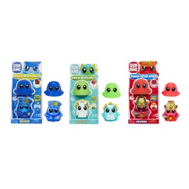 DohKins 3 Pack Characters, Dino, Cowboy, Police Officer - Dough Never Dries, Ages 2+