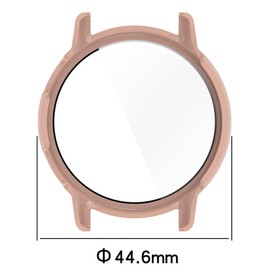 3 Pack Case Intended for Garmin Vivoactive 5 Smart Watch Waterproof Protective Case Hard PC Plated All Around Scratch-Proof Screen Protector Cover (Clear-Clear-Clear)