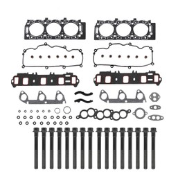 DNJ HGB4142 Cylinder Head Gasket Set with Head Bolt Kit for 1991-1995 Ford Mazda Aerostar B3000 Ranger 3.0L V6 12V OHV 2986cc