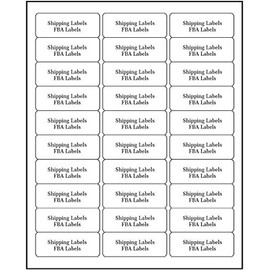 Address Labels for Inkjet Printers 1" x 2-5/8", Pack of 6000 Labels