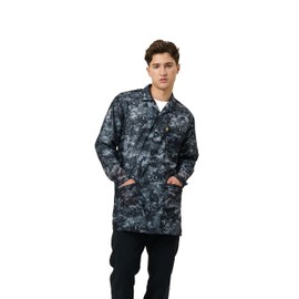 Static Care ESD Jacket, Lapel Collar, Snap Cuff, 90% Polyester, 10% Carbon, Level 3 ESD Smock, Camo, XL