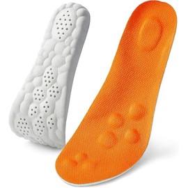 Steppers Massage Insoles for Men Women, 4D Cloud Memery Foam Steppers Insole with Arch Support, Suitable for Relieve Foot Fatigue (Men 12-13)