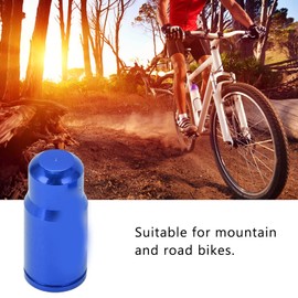 Bike Tire Valve Caps, Aluminum Alloy Bright Colors Dustproof Presta Valve Caps, High Strength Valve Caps Bicycle Presta Valve Cap for Mountain and Road Bikes