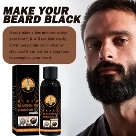 Tkekruh Bart Verdunkelung Shampoo, Instant Haarfarbe Shampoo für Graues Haar, Schwarzes Haarfärbeshampoo, Natural Hair Dye, für kräftigeres und gesünderes Haar