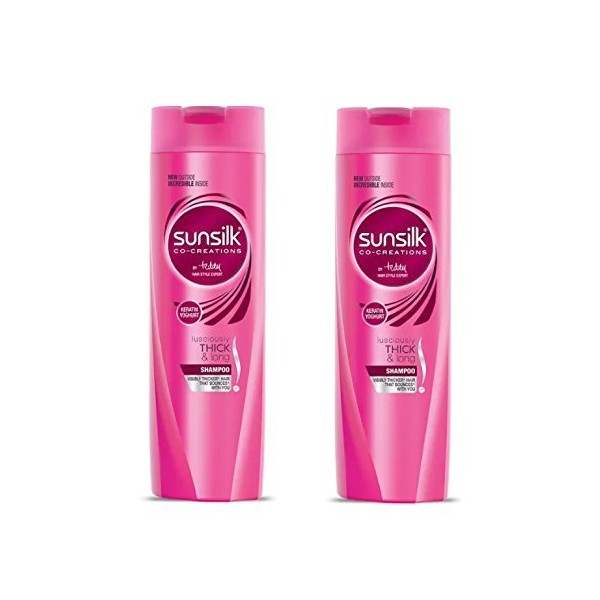 Sunsilk Lusciously Thick and Long Shampoo, 180ml (Pack of 2)