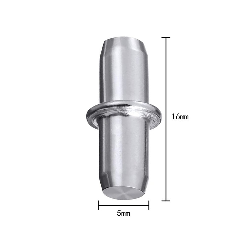 Shelf Pins, 30PCS Nickel Plated Shelf Support Pegs for Cabinet
