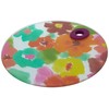 KitchenCraft 'Bright Floral' Toughened Glass Worktop Saver, 24 cm (9.5")