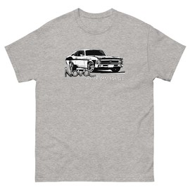 1969 Nova T-Shirt American Muscle Car Enthusiast Tee Shirt Athletic Heather