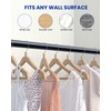 Closet Rods for Hanging Clothes, 17 to 84 Inches Stepless