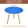 sourcing map 48-inch Round Fitted Tablecloth with Elastic Edge, Round