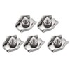 sourcing map 5 Pcs 304 Stainless Steel Single Wire Rope