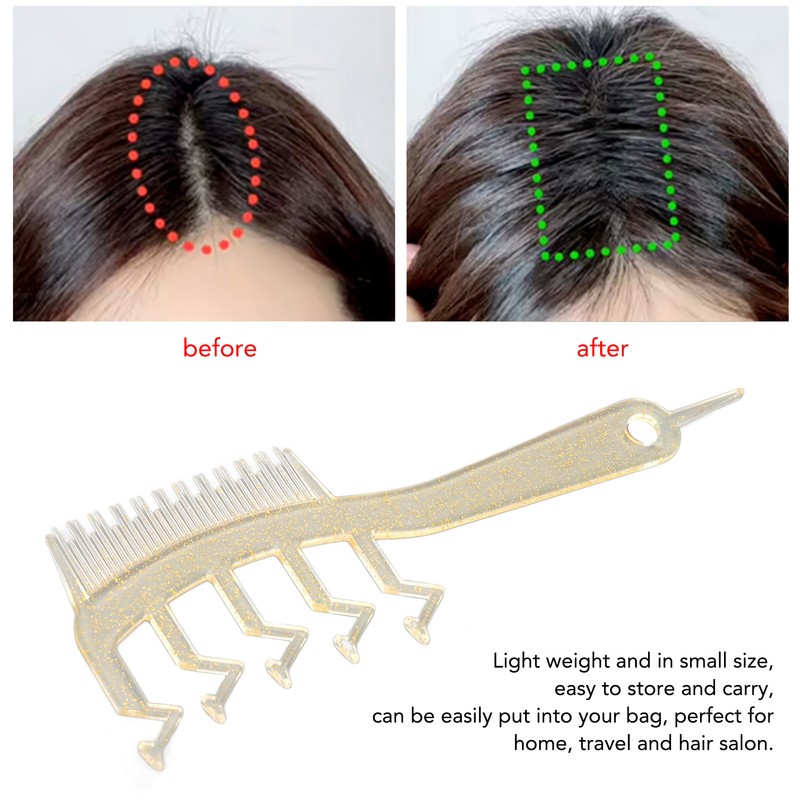 10pcs Z Shaped Wide Tooth Comb Stylish Portable Double Sided