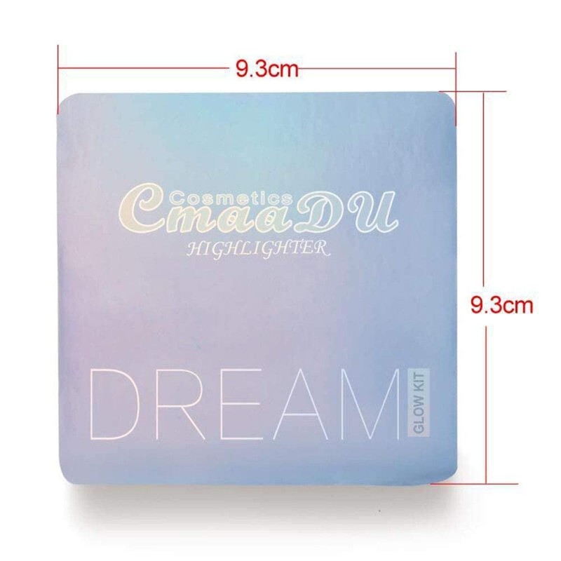 Mysense 4 Colors Shimmer Highlight Makeup Contour Palette,Shimmer Blush &