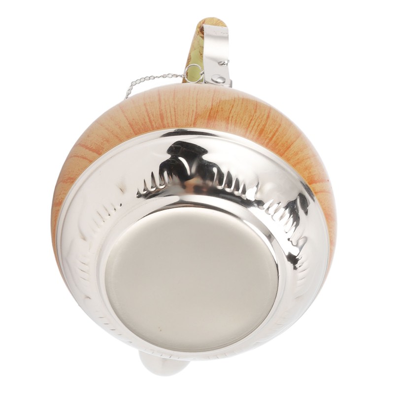 Tea Pot 1L Stainless Steel Thickened Strong Corrosion Resistant Silver