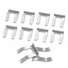 10Pcs Car Brake Hose Clips Brake Line Retainer Clips (Silver)