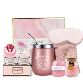 Gifts for Women, Birthday Gift for Women, Gift Set, Birthday Wellness Gifts for Mum, Girlfriend, Wife, Sister, Valentine's Day, Mother's Day, 18, 30, 40, 50, 60th Birthday Gift Set (Pink)