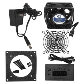 Coolerguys 3.5-Inch Single 60mm Fan Cooling Kit with Programmable Thermostat