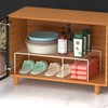 GEDLIRE Expandable Kitchen Cabinet Shelf Organizers, Heavy Duty Adjustable Counter