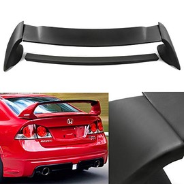 SCITOO ABS Black Rear Trunk Spoiler Wing Exterior Accessories Styling Kits Replacement for Honda Civic 4-Door Sedan 2.0L Si
