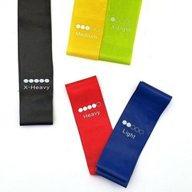 5-Piece Resistance Loop Band Set for Home Training and Squats Single Item