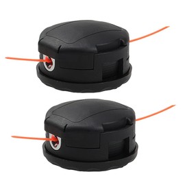 AMINORD 2 Packs Trimmer Head for Echo Speed Feed 400 SRM Series Straight Shaft Bump Feed Weed Eater (10mm x 1.25mm LH), Perfectly Fits SRM-225 SRM-230 SRM210 and More, Replace OEM Part #99944200907