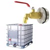 2" Water Drum Faucet 3/4 inch Outlet Brass Barrel Faucet