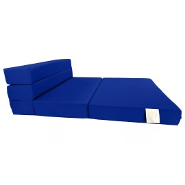 Danfuton Lounger Folding Foam Mattress, Portable Chair Mattress 6 x 39 x 80 Royal